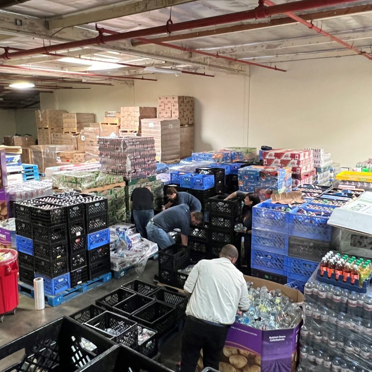 The back portion of the Food Bank’s warehouse is about 5,000 square feet. The goal is to install steel racking throughout, giving us the ability to hold dozens more pallets of food.