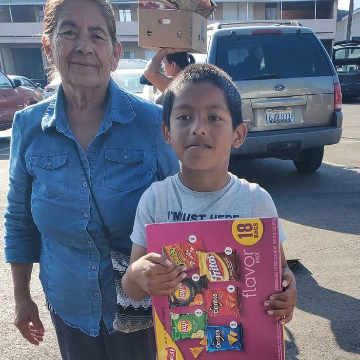 Gael and his Grandma Maria happened upon the pantry one day on their way home from school.