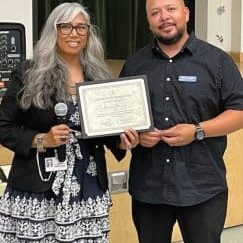 Rony accepts a certificate of appreciation from Eastside Union School District for RMA Antelope Valley’s efforts in the community. Rony has helped grow RMA’s newest ministry which gets food to more than 2,000 families each month.